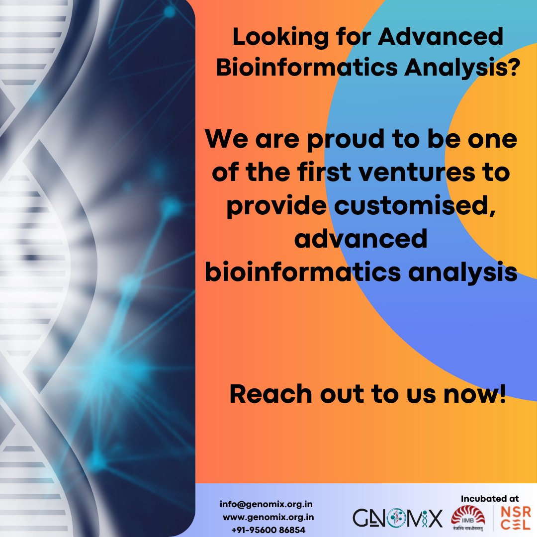 genomiki1's tweet photo. Call us now if you are looking for Advanced Bioinformatics Analysis!

#bioinfoanalysis #advancedanalysis https://t.co/dLtQwNZeVf