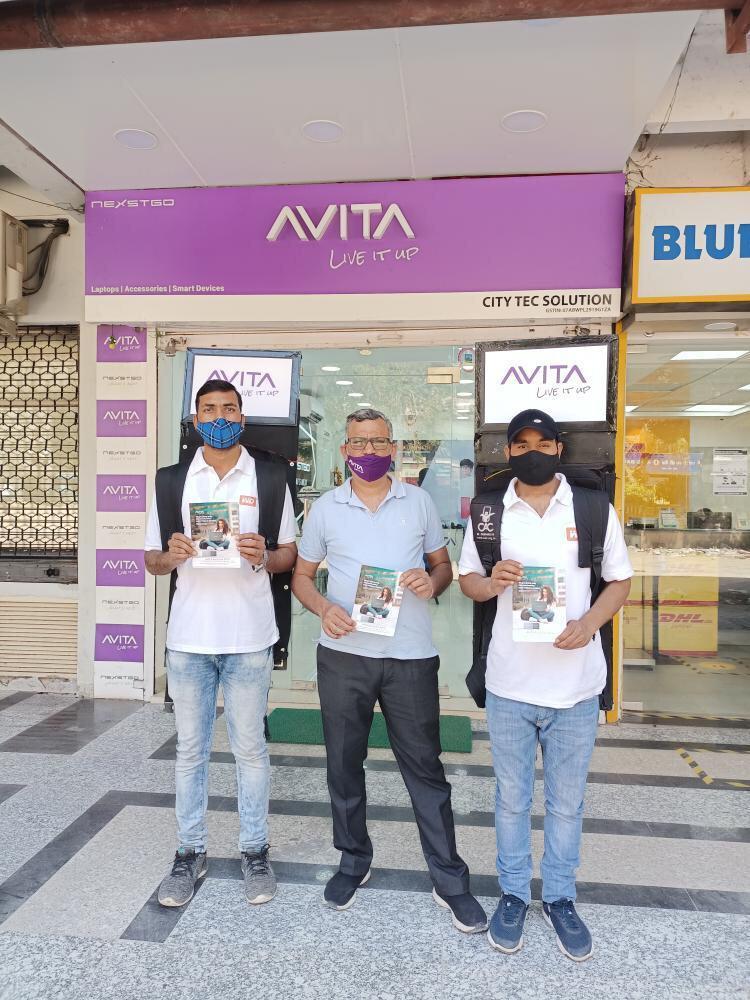 lookwalkers's tweet photo. Promotion of Avita Laptops through iWalker Lookwalker Videowalker in Nehru Place & Janakpuri, Delhi
#advertising #lookwalkers #humanbillboards #branding #marketing #outdoorads #iwalker #cacads #lookwalker #lookwalkerindelhi #lookwalkerinjanakpuri #lookwalkerinnehruplace https://t.co/34RGRF1SZQ