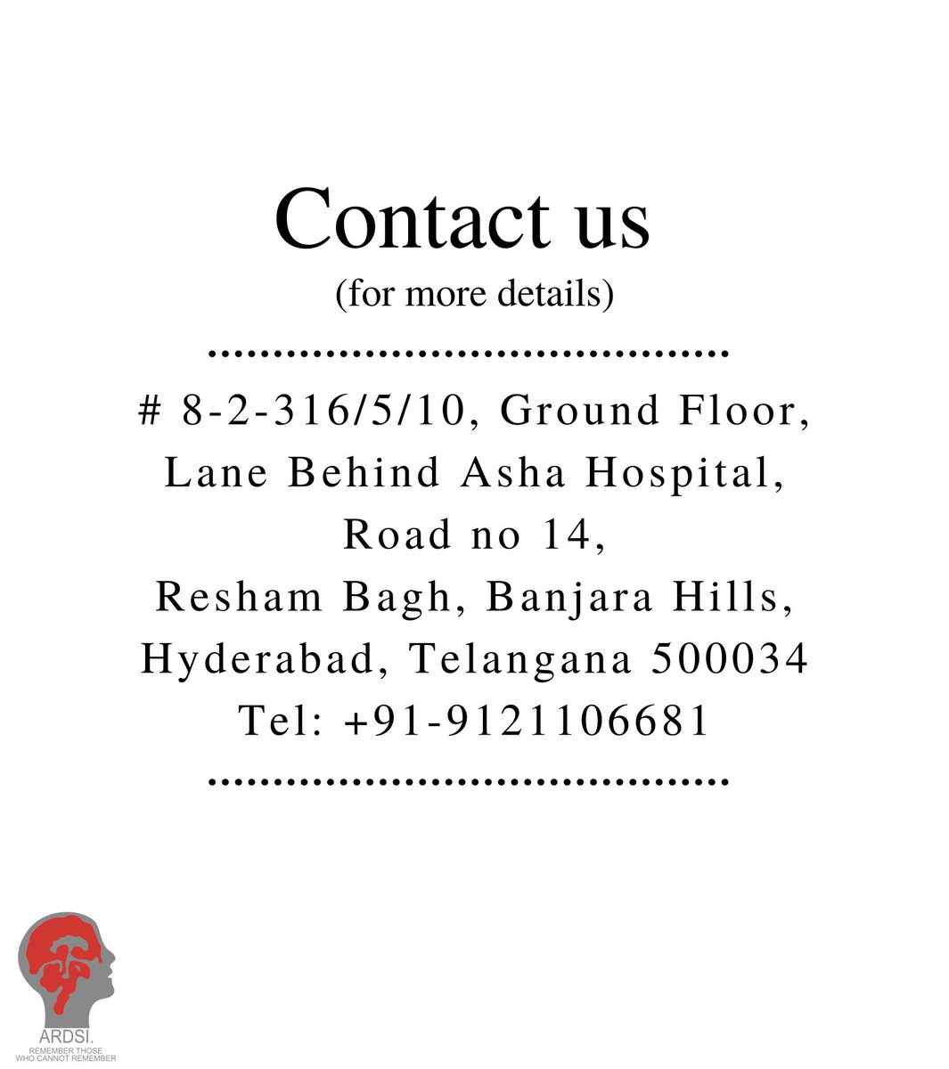 Fronto-Temporal Dementia(FTD) can be quite challenging to understand. So here comes a series of posts on FTD. 
.
.
.
Stay tuned for more information on FTD! 
.
.
.
#KnowMoreDementia
#Dementia
#FrontoTemporalDementia
#DementiaSupport
#DementiaAssociation
#Hyderabad
#Friday
#Tweet
