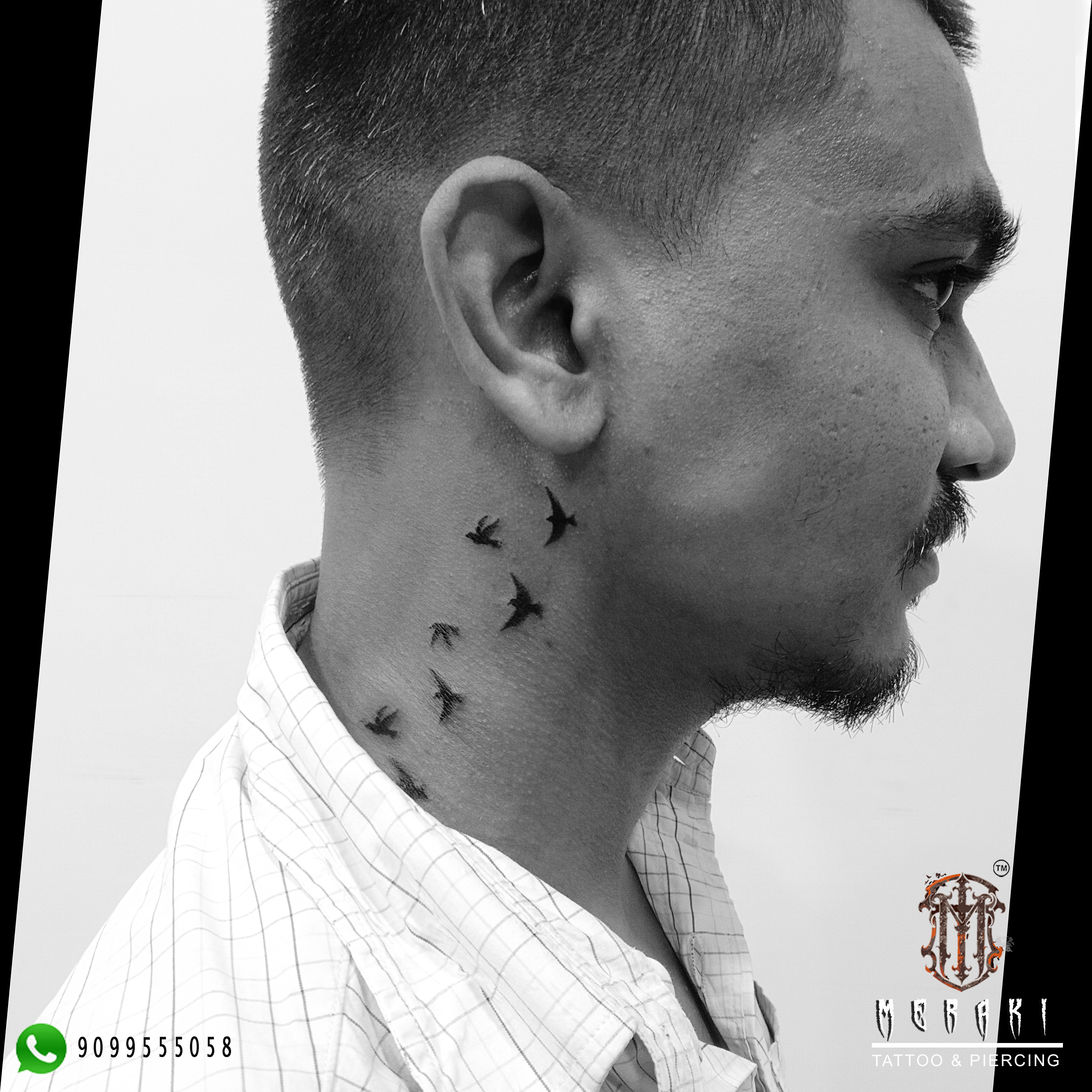 side neck tattoos for men