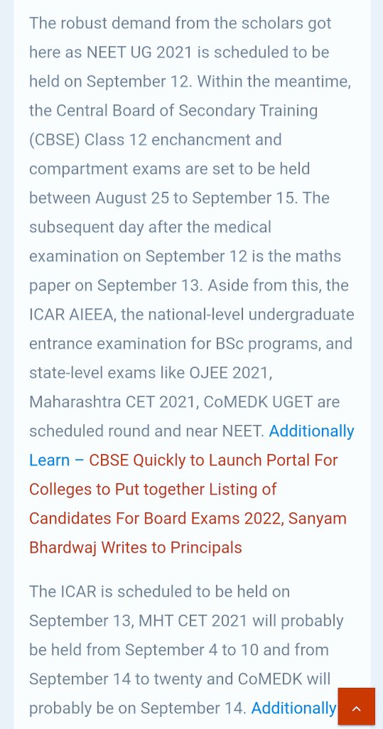 NUSA_NEETUG's tweet photo. CBSE Improvement &amp; Private exams ,OJEE 2021, CoMEDK UGET , ICAR AIEEA , MH CET 2021 and many other exams are scheduled between 1st September to 25th September.@dpradhanbjp ji please postpone NEET UG till Oct to maximise the performance of students. @dna

#PostponeNEETUG2021 https://t.co/72HntbGUVP