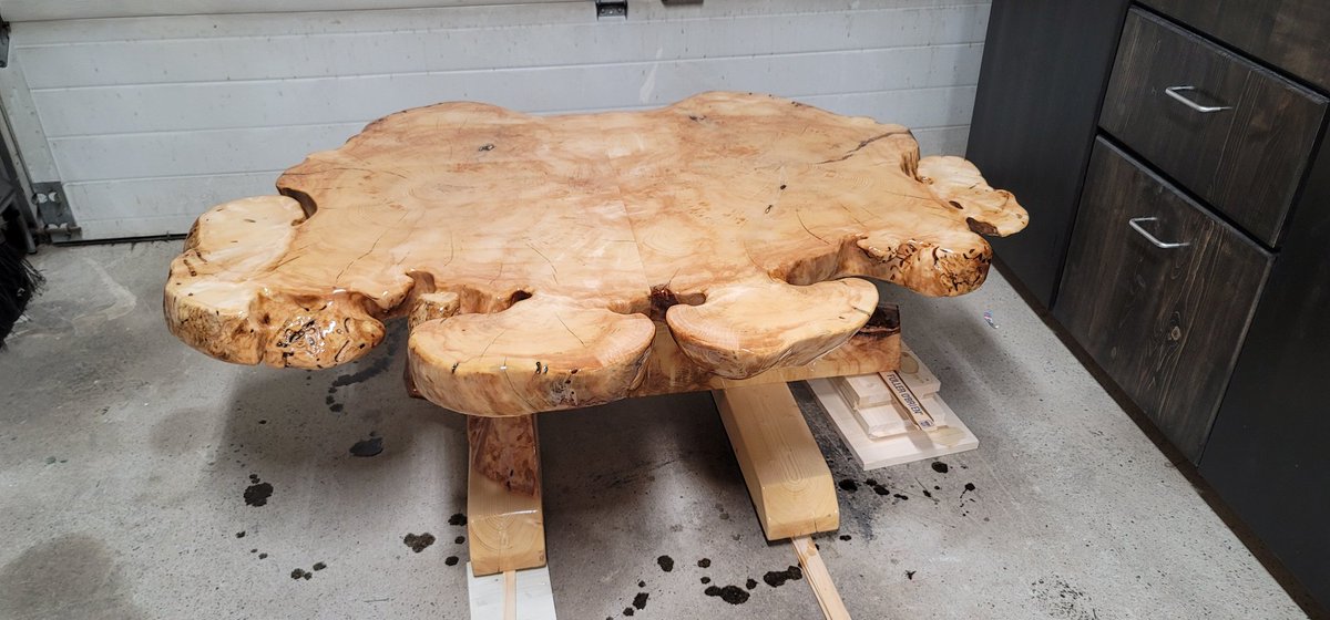 work_mitchell's tweet photo. I finished burrow's slab coffee table.
#Epoxy #Resin  #Art #coffeetable #burrow # https://t.co/TZTaHHzjuH