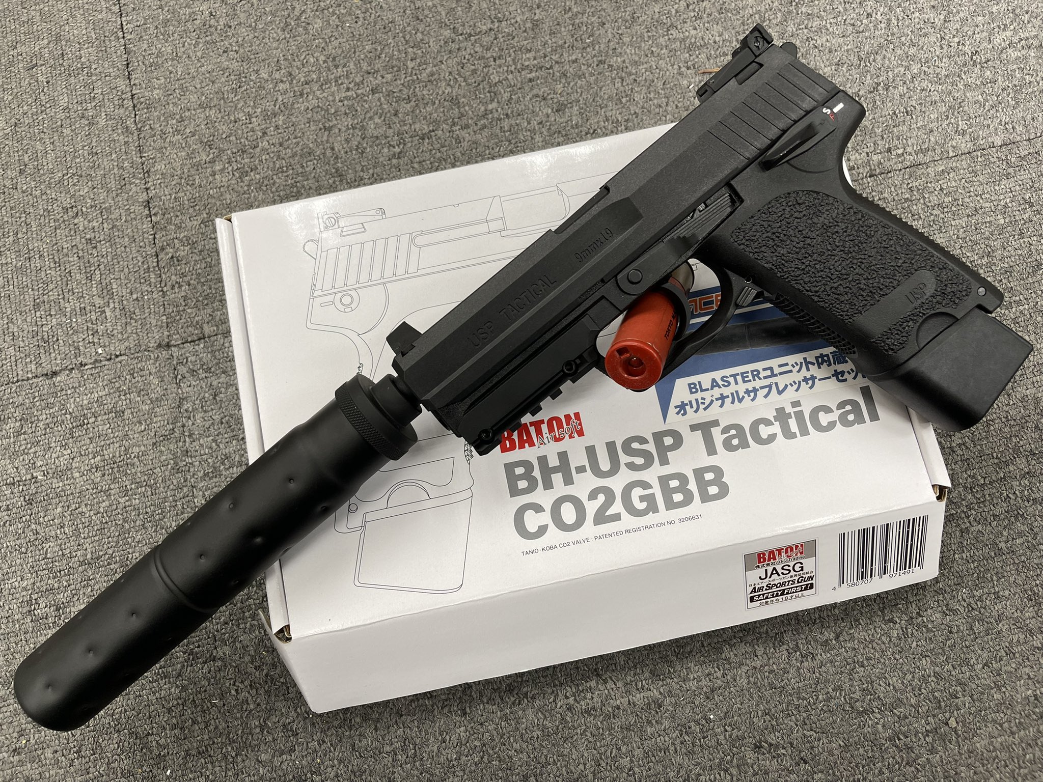 BATON BH-USP Tactical CO2ガスブローバック バトン USP