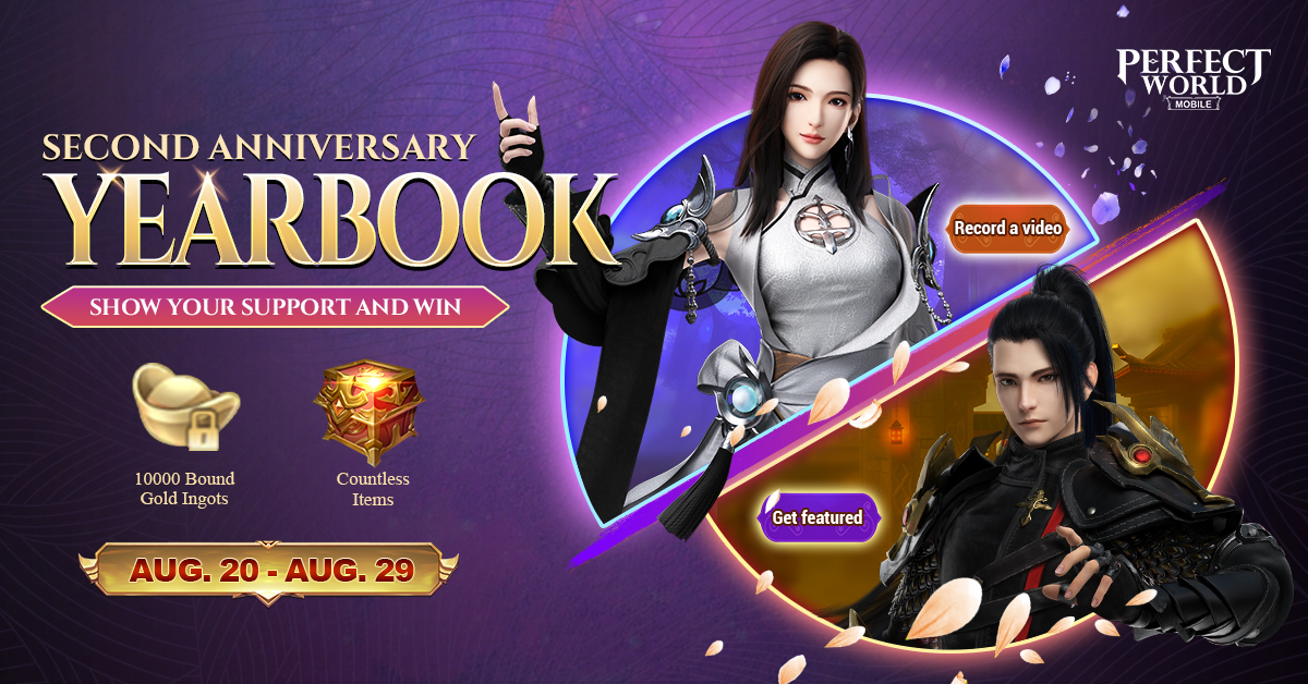 PerfectWorldM's tweet photo. #PWMEvents

Seekers, it's that special time again! ❤️❤️❤️

Almost 2 years have gone by since Perfect World Mobile launched. ⌛

Let's record an anniversary video and win amazing rewards! 👇 👇 👇 

https://t.co/2Pu0Rva5M2 https://t.co/hrLLcBIRtu