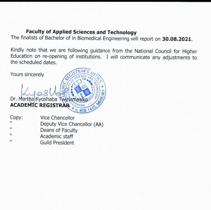 Mbarara University Faculty of Medicine tweet media
