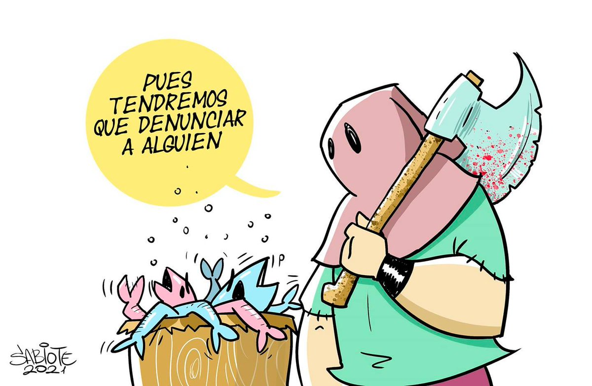 IUVRM's tweet photo. Cuando se acierta se acierta: situación real del #MarMenor donde sus verdugos echan las culpas a "alguien". Acertadísima viñeta de @sabiotepedro #SOSMarMenor https://t.co/kmIf3mQn7s