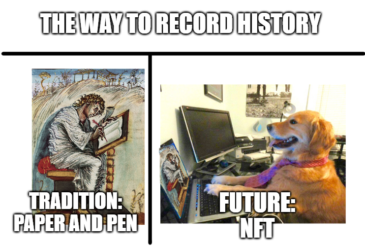 <a href="/DujunX/">Du Jun</a> NFT has an important role is to record, since the birth of mankind are usually paper to record history, NFT will replace the era of paper and pencil records! Will never be forgotten