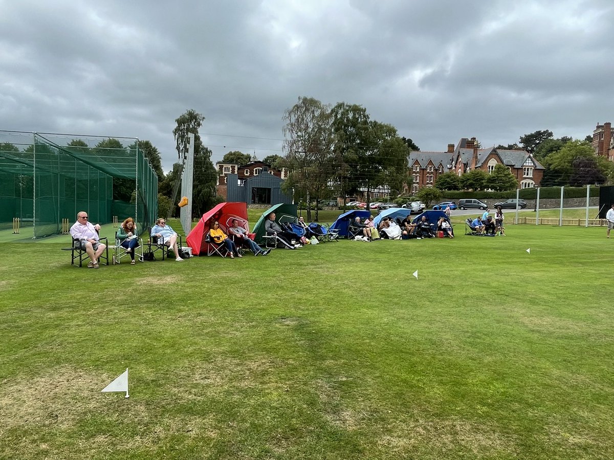 maxine_rushton's tweet photo. The @NorfolkCB supporters are set at @malverncollege for the U13 girls festival. First up Northants @SteelbacksITC the girls are currently defending 112 in a T20 game with Northants 55/6 in the 11th over https://t.co/20DQrigRi3