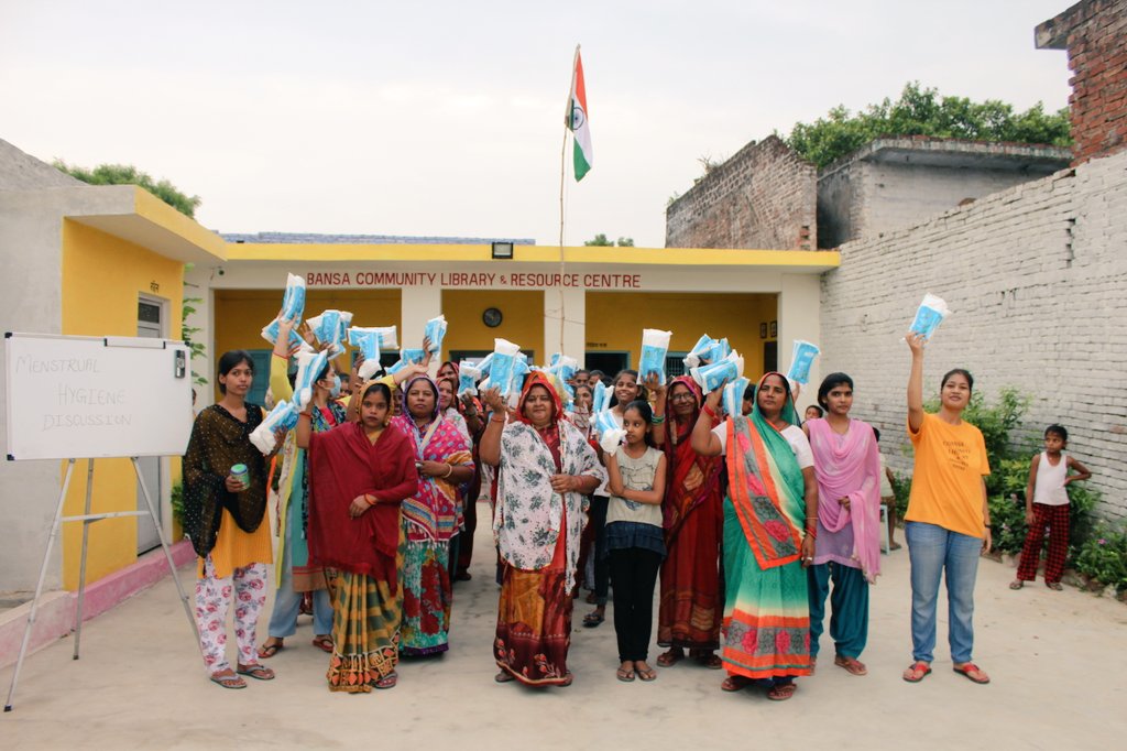 BansaLibrary's tweet photo. Breaking Taboos: We conducted a session on Menstrual Hygiene and distributed sanitary napkins to the women of the village with the support of @monicaraheja Mam. Given the success of this discussion, we intent to hold such sessions regularly.
#NotJustALibrary
#FreeLibrary https://t.co/YPWm7EbrGt