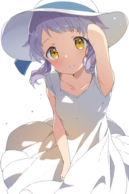 ちょっと前に描いた白ワンピまかべさん 
