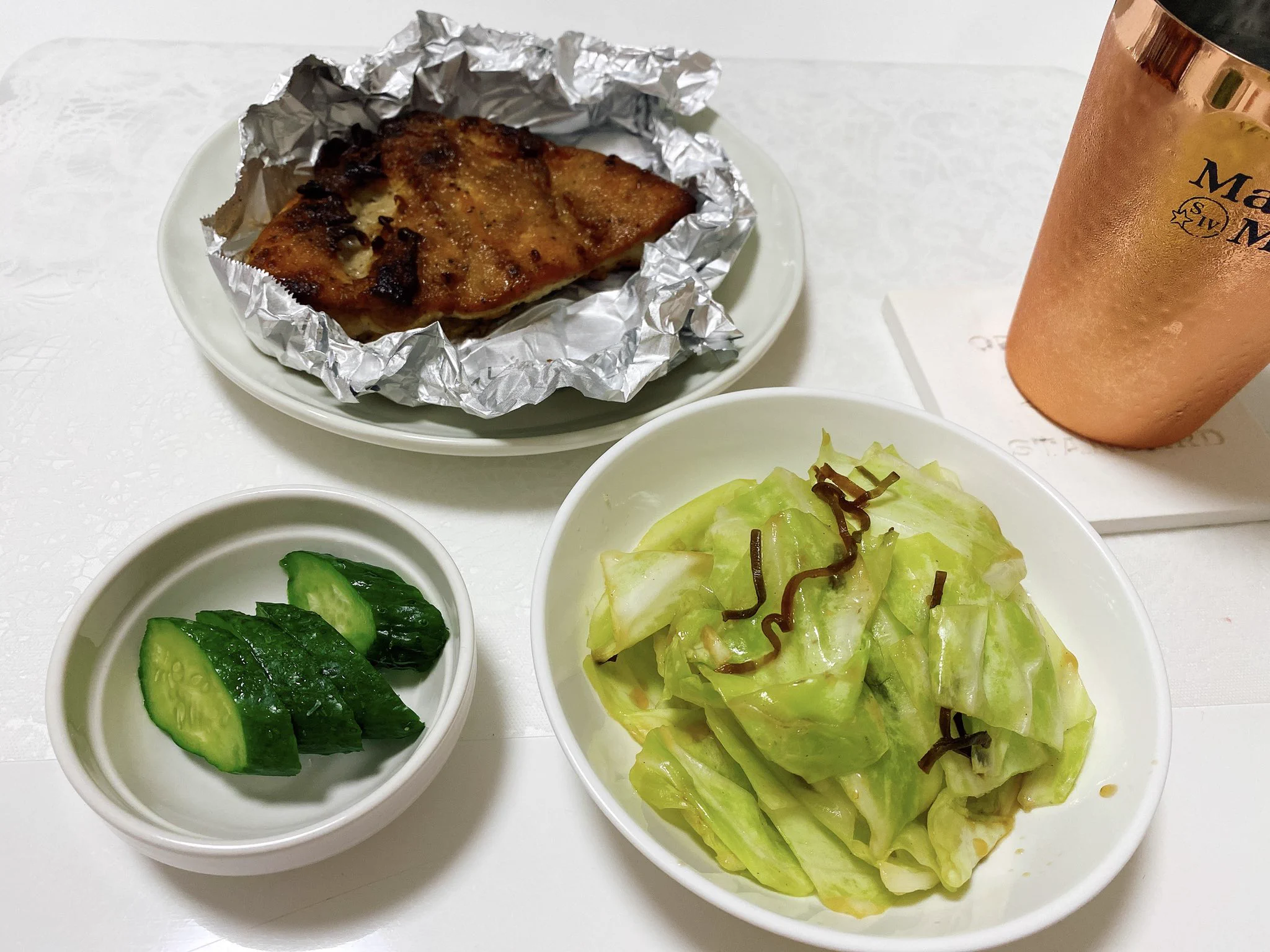 ちょっと塩昆布足りなかったけどこれは無限に食べれるよ😋☝️  