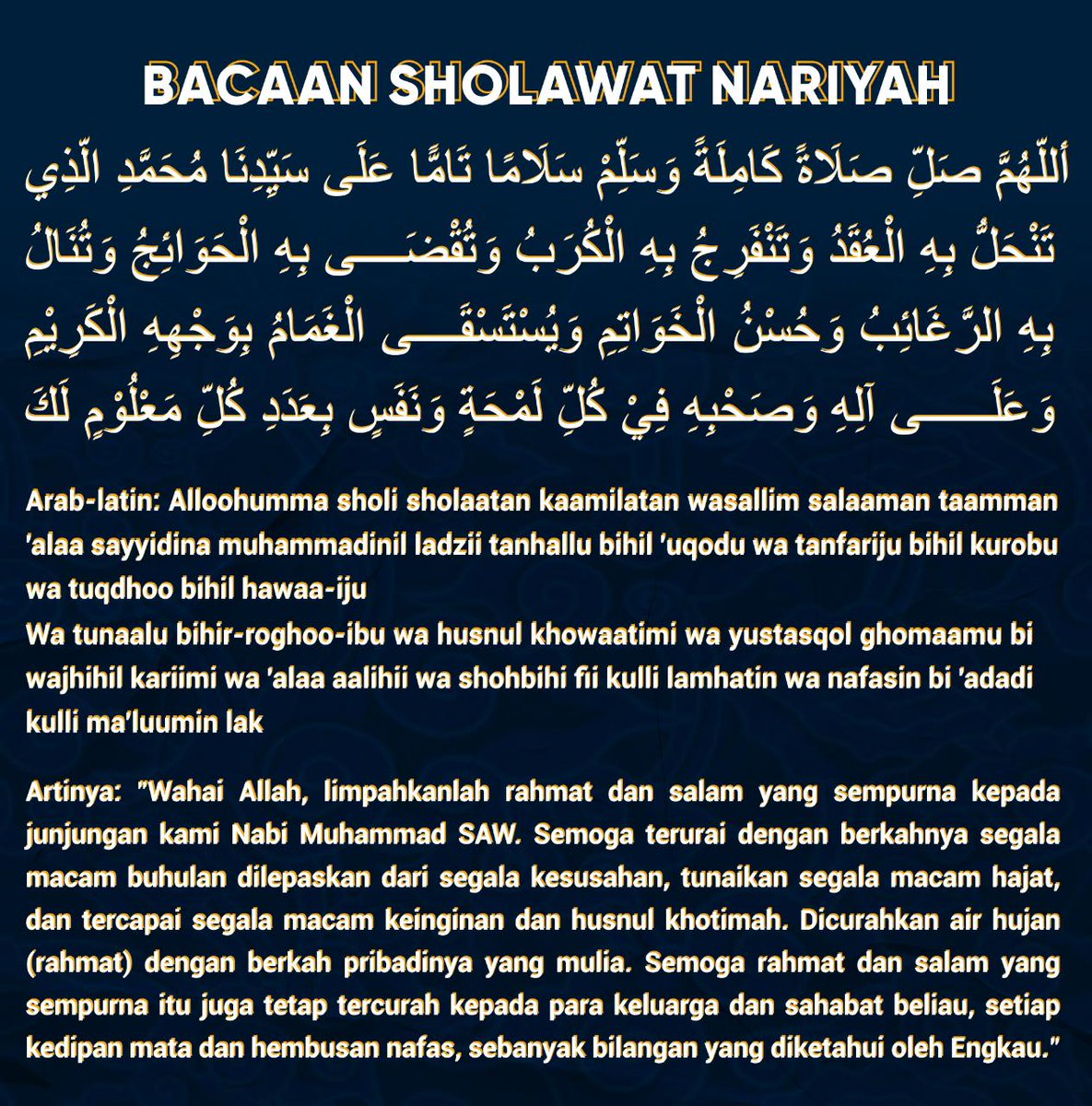 YosaEka2's tweet photo. Menyelimuti hati dengan zikir dan sholawat memang menyejukkan hati.

@demaiainska 

#RMSAIDUNTUKBANGSA https://t.co/5G7SVzfeeb