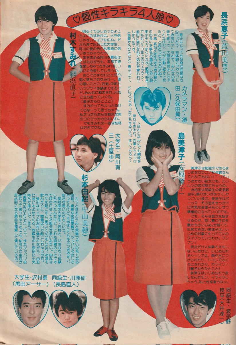 1985年8月20日は #夏・体験物語 が 始まった日(TBS系列) 古い雑誌から