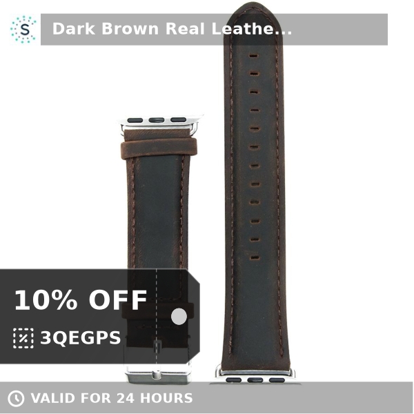 Straptastic1's tweet photo. Check out this bestseller 
😍 Dark Brown Real Leather Apple Watch Strap 😍
Only £24.99. 

Shop now &amp; get an extra 10% off!
👉👉 https://t.co/0wDpOqo2Ah https://t.co/NyNiIVNnB8
