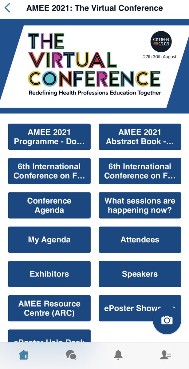 JoCBishopHD's tweet image. Looking forward to @AMEE_Online  #amee2021 app interface is great! Let the networking begin 👌see you all soon! 👋