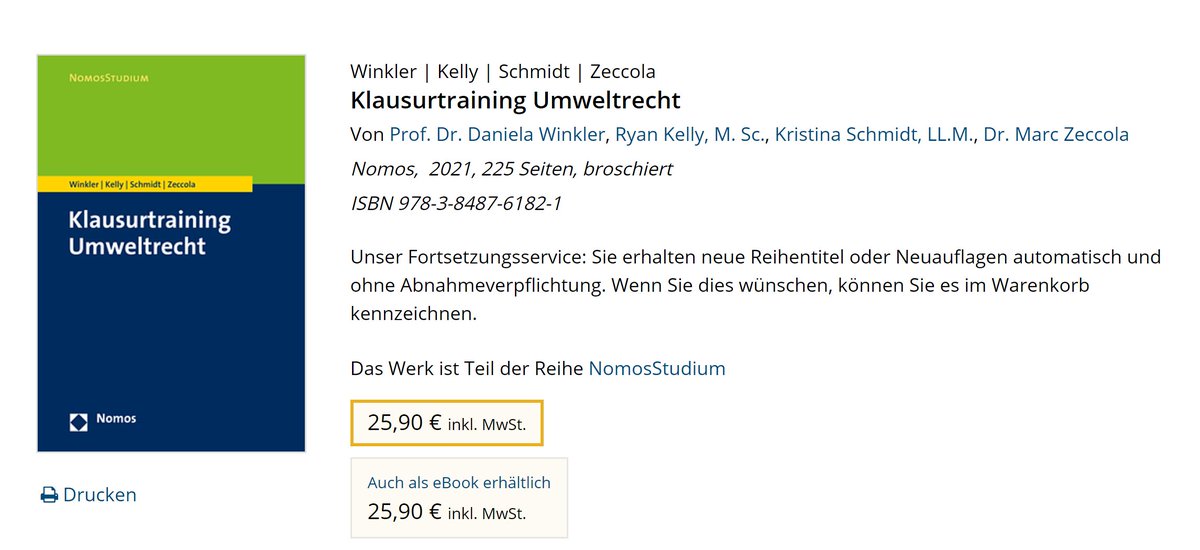 Niemals war das Umweltrecht wichtiger als heute: Umso mehr freuen wir uns, dass unser neues "Klausurtraining Umweltrecht", welches zahlreiche aktuelle Entwicklungen im Umwelt-/Klimaschutz-/Energierecht aufgreift, bei <a href="/nomos/">Scott Crawford</a> erschienen ist.
#umweltschutz #energiewende #klimaschutz