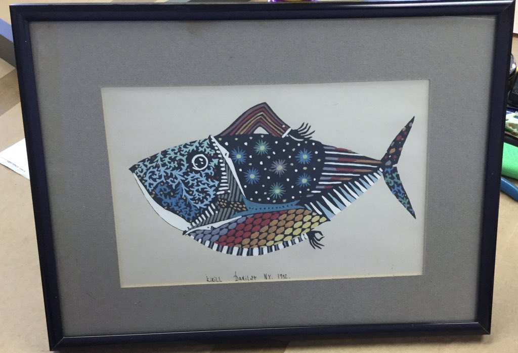 vjsstudio1023's tweet photo. Sometimes one mat is not enough….  This incredible  fish  is transformed from original one grey mat into five stepped white  rag mat and simple cap frame.

#vjsstudioframers #custompictureframing #shoplocal  #designideas #designinspiration #shopsmall #createsomethingspecial https://t.co/OM0ircyenk