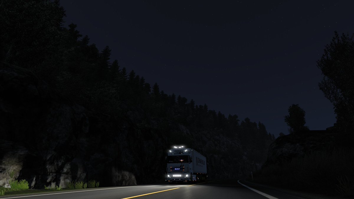 itsthatMatthew's tweet photo. Night time country roads.
#ETS2 https://t.co/cEB4PzDqQI