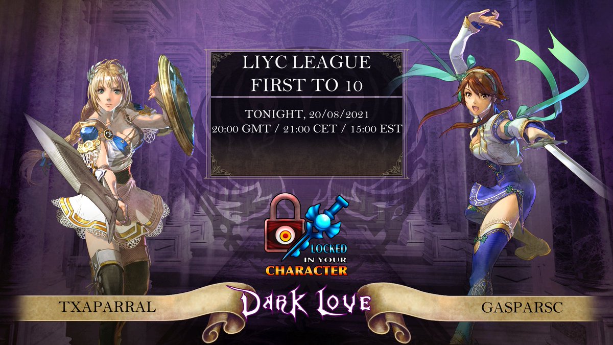 LIYC_FGC's tweet photo. TONIGHT!

Dark Love invades LIYC again!

Watch the bagarre between @txaparral and @GasparSC3 happening at 20:00 BST/21:00 CEST

This time, live at https://t.co/mpyjVpL4W7 https://t.co/NzgYZA0g1u