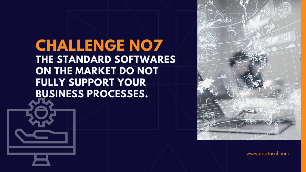 adatasol's tweet image. Challenge no #7
The standard software on the market does not fully support your business processes.

Adatasol&apos;s developers make sure that the software they deliver is a perfect fit for your company.

Learn how:

#customsoftwaredevelopment #visionarysoftware #customCRM
