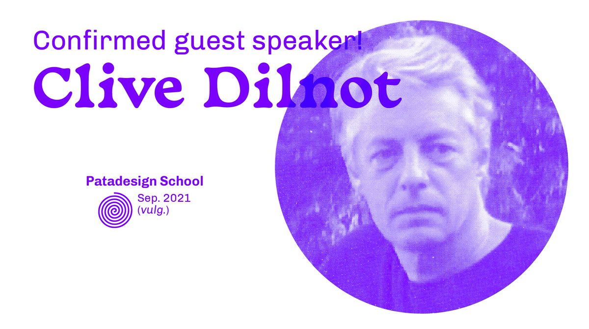 Last but not least, we are thrilled to announce that Clive Dilnot will join us as a guest speaker! He was once a professor of design studies at Parsons The New School for Design but is happily no longer in employment. 
#pataphysics #design #patadesign #designschool #ethernity