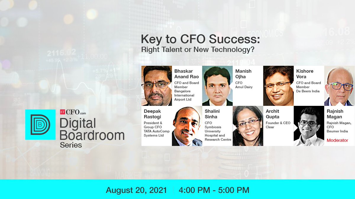 et_cfo's tweet photo. Few HOURS to Go!
REGISTER Now: https://t.co/rHtSBcx5u6
@ClearfromCT @BLRAirport @Amul_Coop @DeBeers
@debeersgroup @TataAutoComp @BEUMERGroup #digitaltransformation #digitalboardroom https://t.co/7QsXY5bJU0