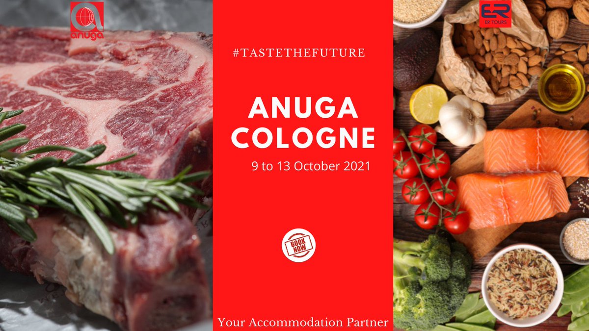 Time to taking a decision now to becoming the part of world largest #food #Exhibition. 

Contact us.
ER Tours 
📧: info@ertpl.com
☎️: 0120 4557709
✉️: 9312681094
🌐:-ertours.in/anuga-cologne

#TasteTheFuture #Anuga #FoodFair #accommodation #foodingredients #organicfood #veganfood