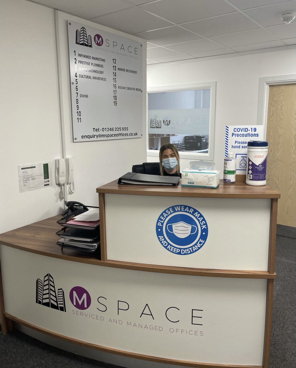 MSpaceOffices's tweet photo. M-Space is the home to serviced offices, including meeting rooms, a breakout room and a reception desk. When you enter M-space you will be greeted by our reception team.

For more information about M-Space please call 01246225935 or email enquiry@mspaceoffices.co.uk. https://t.co/K7m1f992dU
