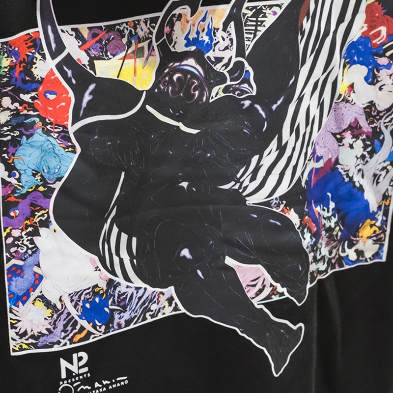 futaroku_gg's tweet photo. 【予約販売開始🎉】
ただいまより、『N2 × Yoshitaka Amano』コレクションの日本国内予約販売を開始します!
天野喜孝先生の世界観が詰まったアートシリーズ『DEVA LOKA』、そのエネルギーが感じられるアイテムになっています💪
@YoshitakaAmanoO @n2apparel
#YoshitakaAmano #devaloka #FUTAROKU