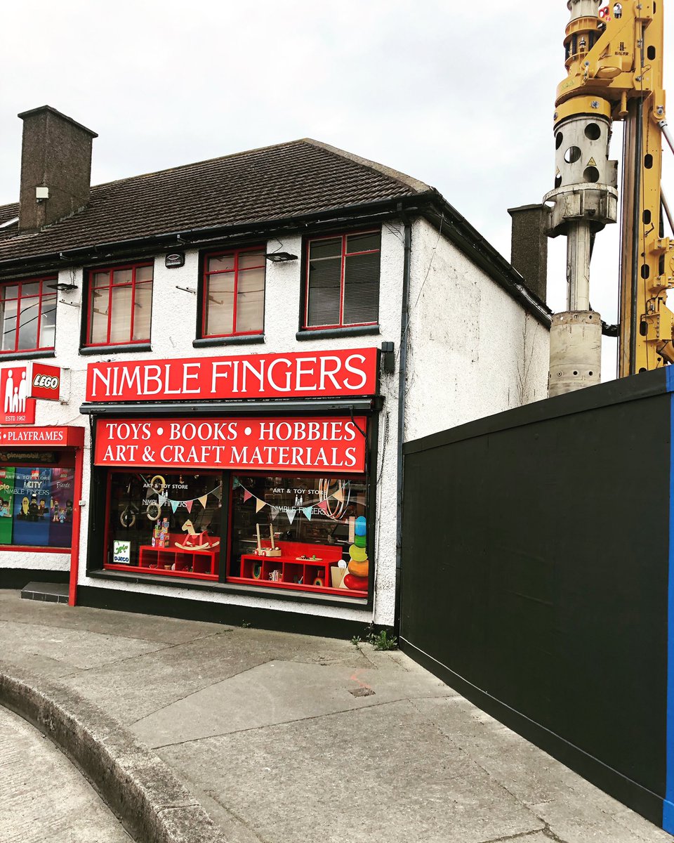 NimbleFingersIE's tweet photo. Stillorgan has changed a lot in the 59 years we’ve been here. There are currently a lot more changes being made around us, but tell the kids not to worry- because we’re not going anywhere 😁 #dublinshop #familybusiness #buyirish #59yearsyoung https://t.co/w1nfFlnV5f