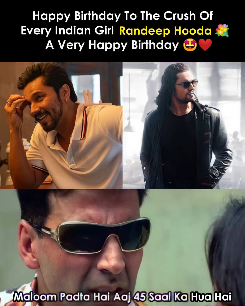  Randeep hooda favourite of many and mine also a very happy birthday to you you are great 