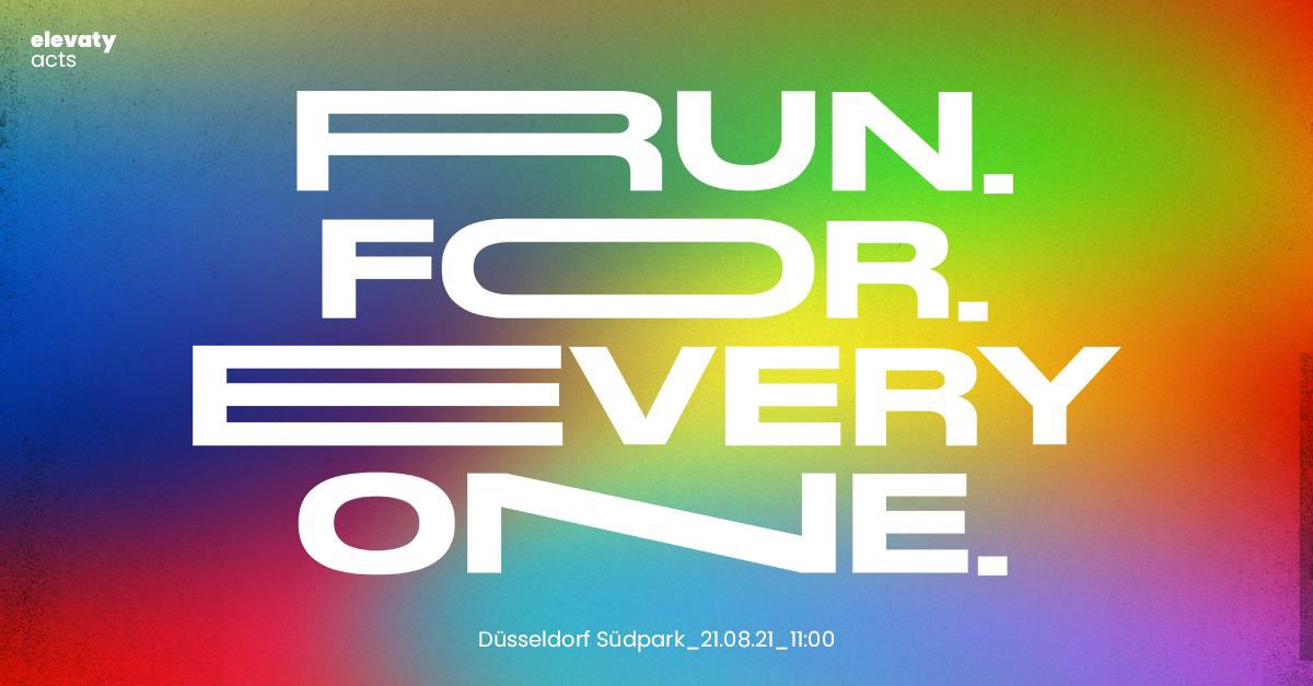#Toleranz, #Chancengleichheit &amp; #Diversity! 🏳️‍🌈

Wir von elevaty unterstützen den #CharityRun der <a href="/HHU_de/">Heinrich-Heine-Universität Düsseldorf</a> als Sponsor &amp; Läufer 🏃‍♂️

Du möchtest auch der Kinderkrebshilfe oder den Hochwasser-Opfern helfen? 
👉🏽 dann werd unser Sponsor - Spenden werden 100% weitergegeben!