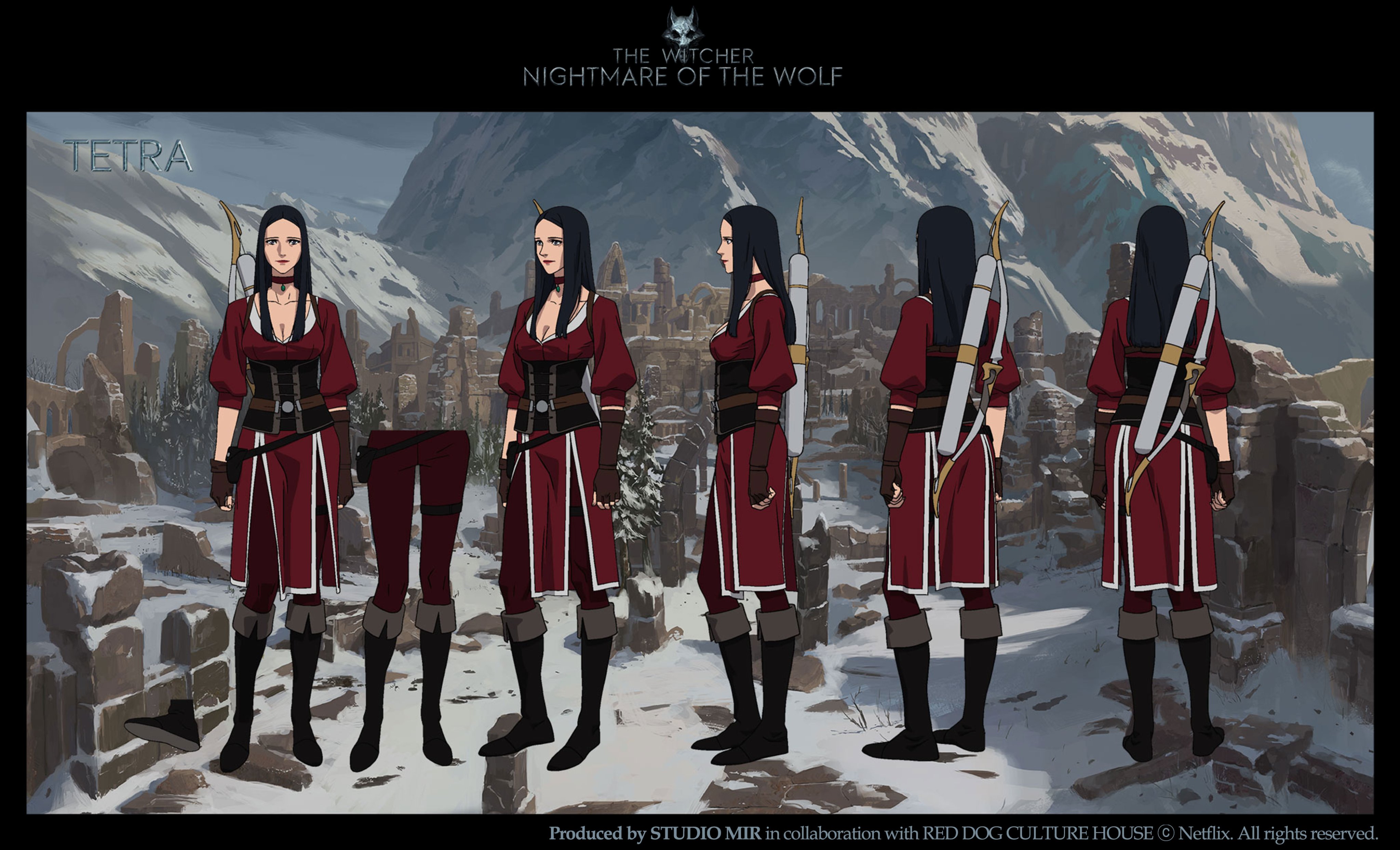 The Witcher Nightmare Of The Wolf Character Designs | JCR Comic Arts
