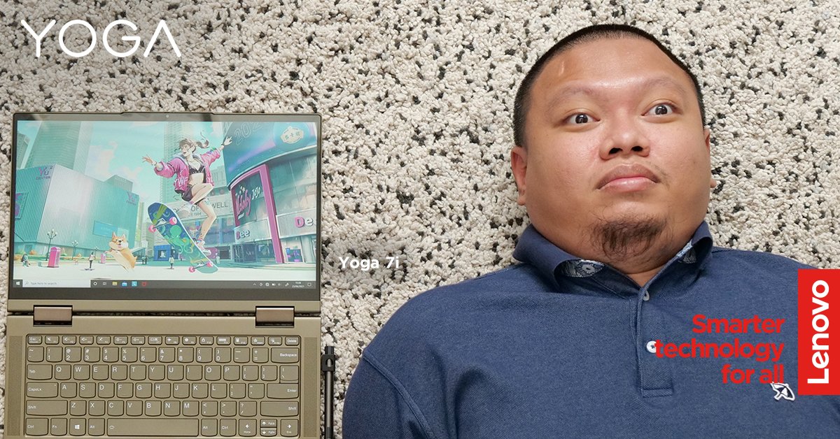 Lenovo_ID's tweet image. Shoutout from @SobatHAPE with his new beastie Yoga 7i!

#Windows10 #Windows10Home #SmarterTechnology #LenovoID