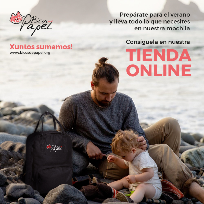 A todos nos gusta hacer excursiones y descubrir sitios nuevos, si quieres hacerlo llevando todo lo necesario de una forma solidaria hazte con nuestra mochila

Consíguela en nuestra tienda online
bicosdepapel.org/tienda/

#BicosDePapel #LuchaContraElCancerInfantil #XuntosSumamos