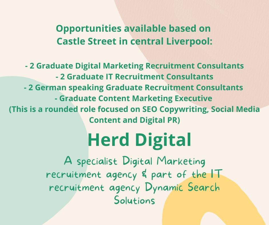 chestercareers's tweet photo. @HerdDigital are recruiting! 
For more information email Alexis Wilkie at alexisw@herd.digital or call on 0208 629 6006 https://t.co/rvvW7q4wRe