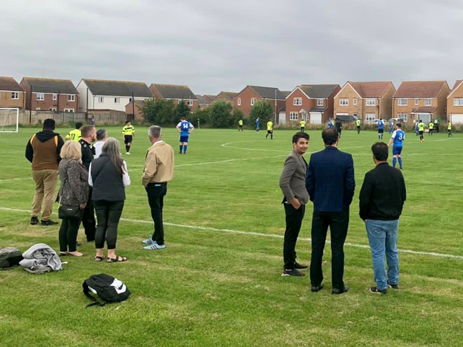 HUST_1908's tweet photo. Amazing to meet so many people who popped down to support the match yesterday; fans, players (current and former), the charity, representatives from local churches, the police &amp; the council. Just a really nice thing to be involved in, while promoting our club.
Thanks all.🙌💙🤍 https://t.co/OfQ85rPuIx
