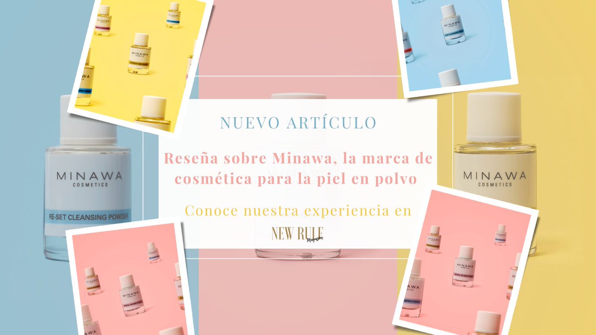 newrulemagazine's tweet photo. 💙 Hemos probado el #esencialkit de #Minawacosmetics, la primera marca española de cosméticos sin agua. ¿quieres saber cómo ha sido nuestra experiencia? Entra en el siguiente enlace https://t.co/PufcdJ7EWI #newrulemagazine #reseña #cosmeticanatural #bluebeauty #waterless https://t.co/SdlZYqaFa4