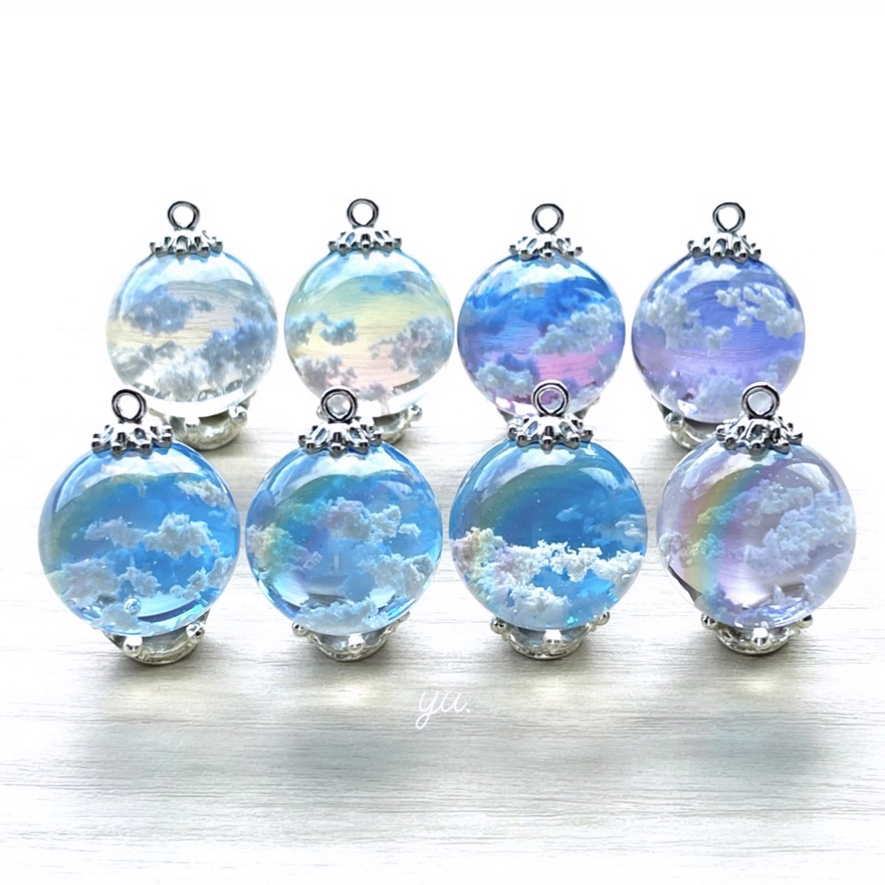 店舗良い ワタシの作る空 レジンネックレス ハンドメイド レジンアクセサリー ネックレス Ucs Gob Ve