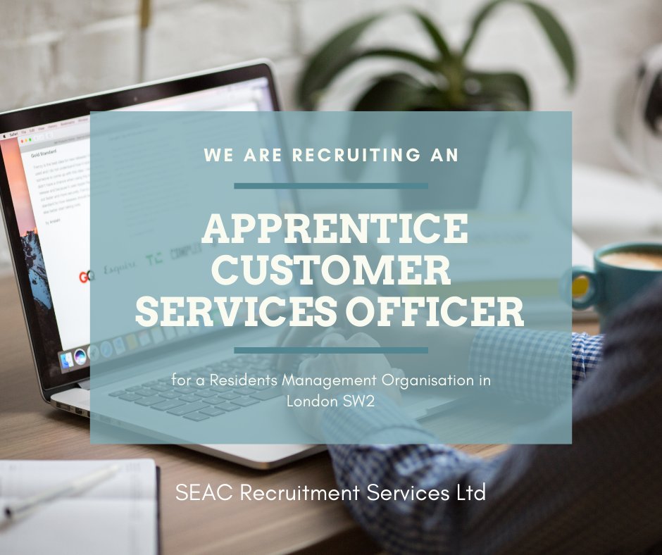 SEAC_UK's tweet photo. Apprenticeship Vacancy: Apprentice Customer Services Officer 

Location: London

More information and apply now: https://t.co/X50EAQ5SVh

#apprenticeships #hiring #Jobs #applynow https://t.co/wGvTnPRw89