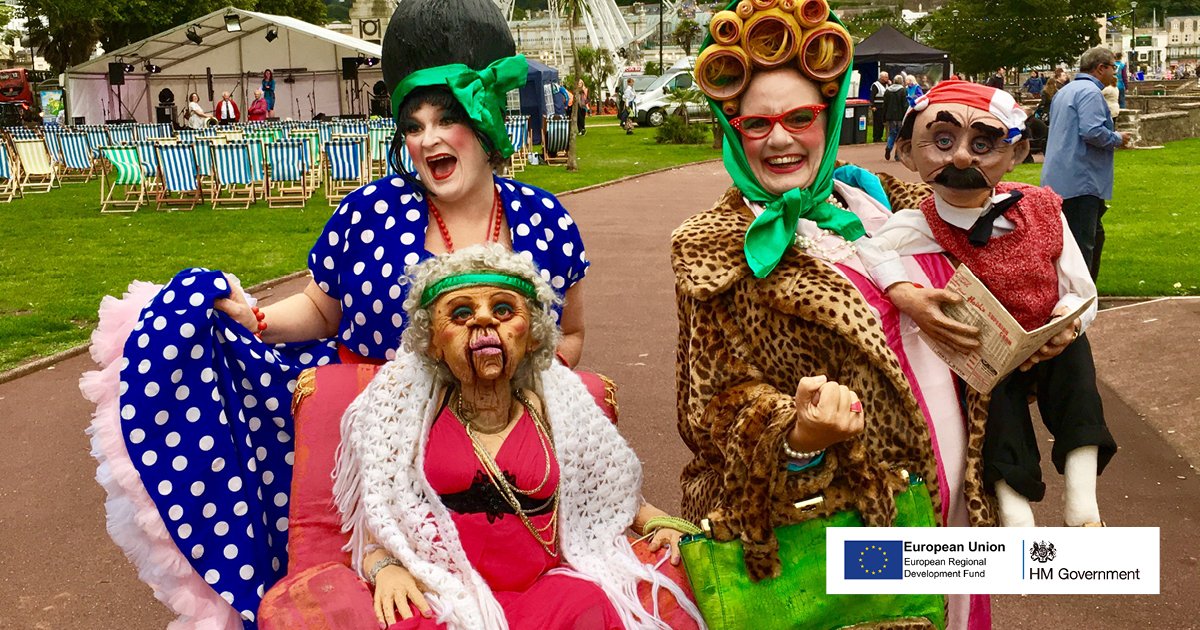 everything_gy's tweet photo. Tomorrow from 1pm along the seafront,
join the Jolly family on their jolly holiday. 
This event is a part of a schedule of planned activity
and promotion as part of the ERDF Welcome Back
Fund. #WelcomeBackFundEU " https://t.co/42Aagfs80K