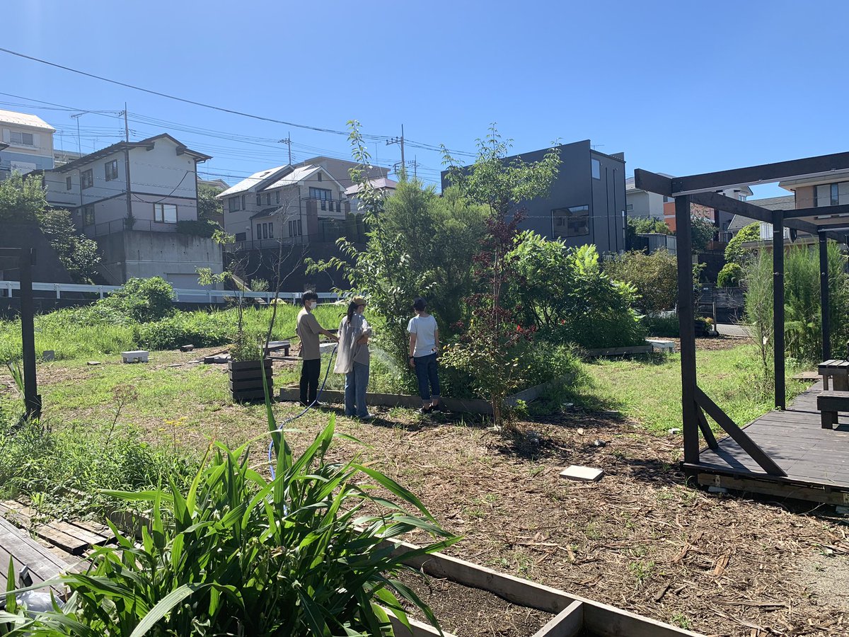 kanadokoro's tweet photo. 【今日のカナドコロ】
こんにちは😊
今日は晴天の中植物たちにお水をたくさんあげてきました。💦🌻　
カナドコロではセミや蝶々などいて夏を感じられました♪
カナドコロで遊ぶ際は水分補給を忘れずに！！

#カナドコロ #新百合ヶ丘 #金程 #広場 #endolab https://t.co/6aKcLWbtBm