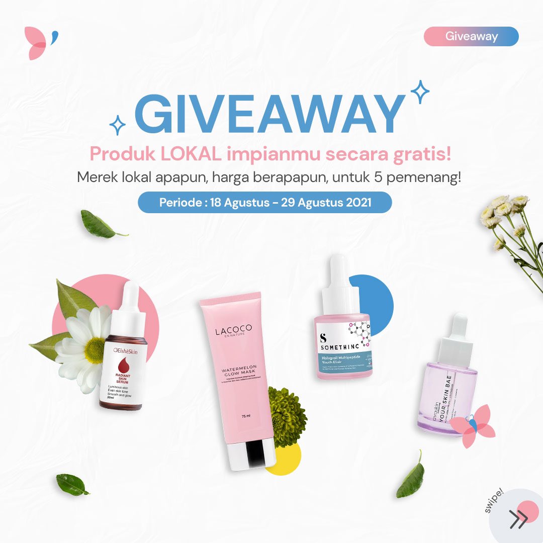allure_ai's tweet photo. Allure AI mau BAGI-BAGI SKINCARE LOKAL GRATIS!

Produk apapun!
Merek apapun!
Harga berapapun!

Giveaway ini untuk 5 pemenang! Syaratnya gimana? Yuk pantengi kolom reply
👇🏻👇🏻👇🏻

#giveaway #giveawayskincare #giveawayalert #GA https://t.co/1AHJGlFlID