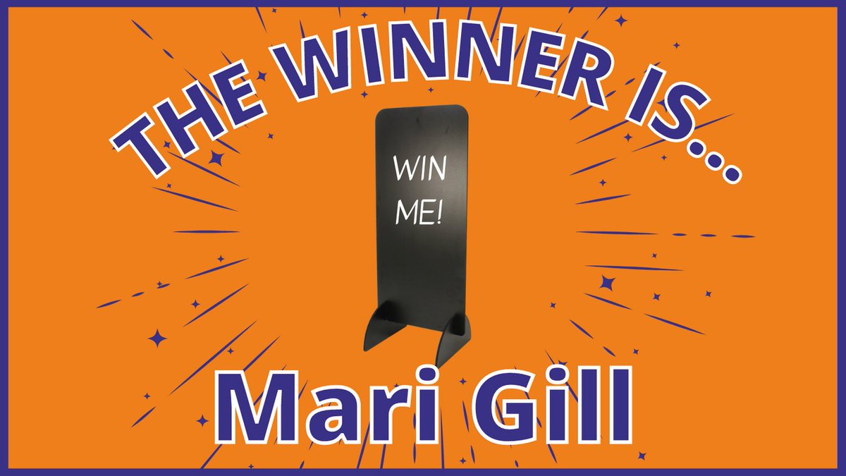 BHMALimited's tweet photo. The winner of our latest competition is...Mari Gill! 
Congratulations! Please send us a message with your details. 

Thank you to all those who entered. 
If you liked the look of the prize, you can order it here: https://t.co/T78n7NNbZm

#winner https://t.co/s7qCE1MYO4