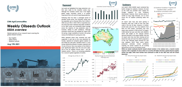 CRMagri's tweet photo. The weekly #oilseeds outlook is live on #graintab. This weeks forward looking report covers global #rapeseed #soybeans and #vegoils as well as global #agweather forecasts relating to oilseeds.
https://t.co/lzY7Fonjqx https://t.co/DesCJY1wWE