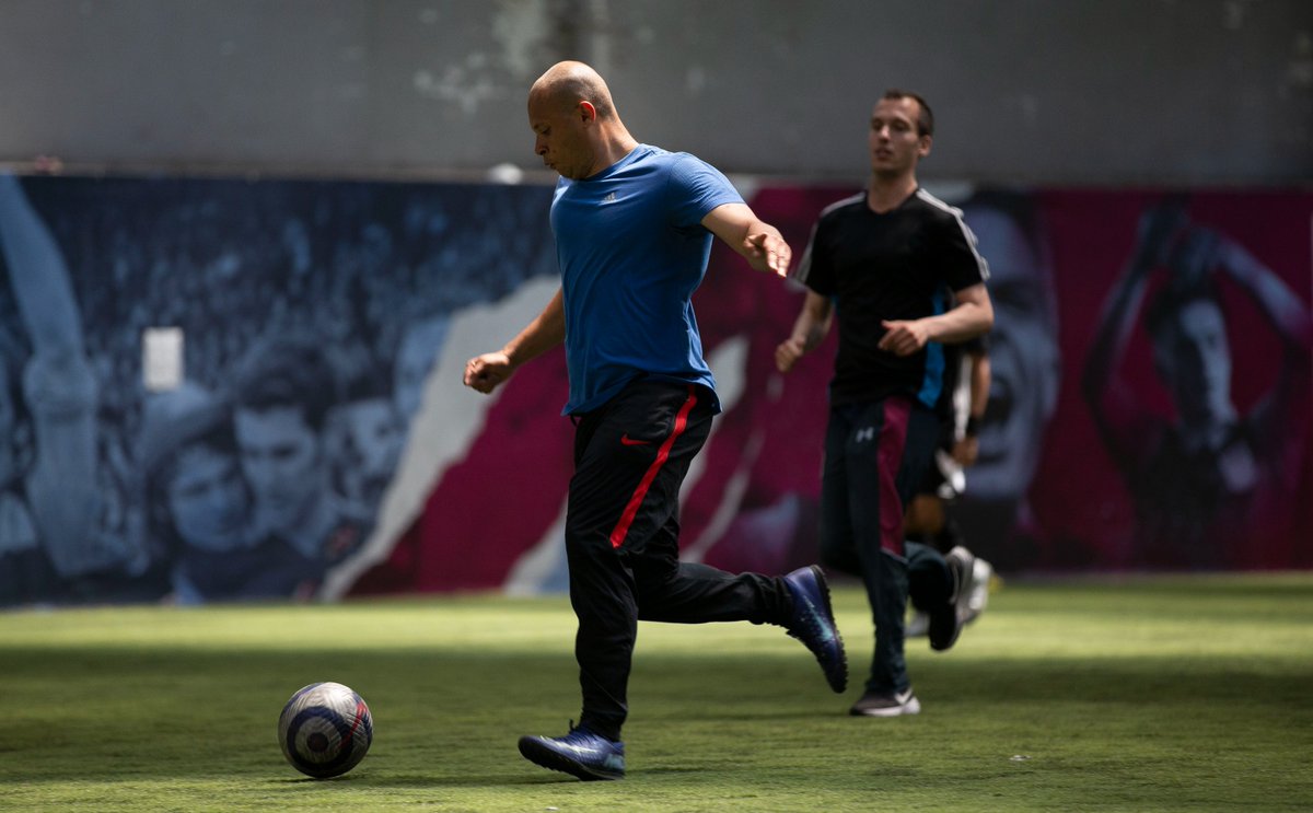 Has your mental health been affected during the pandemic? TeamWork Football sessions run weekly to support people’s mental health. 💜

📍 Villa Park
📅 Tuesdays 8.30pm-10pm
📅 Wednesdays 11.30am-1pm

To join us for 𝗳𝗿𝗲𝗲, email teamwork@avfc.co.uk.

#VillaTeamWork