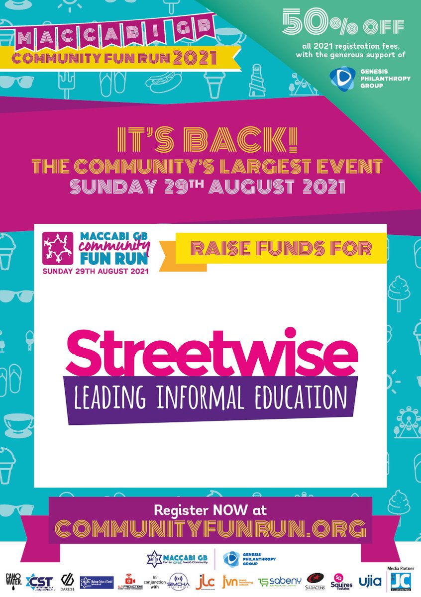 There is still time to sign up to the Maccabi GB Fun Run! We will see you there with our running shoes and water bottle! @maccabigb @CST_UK @StandUpEAD