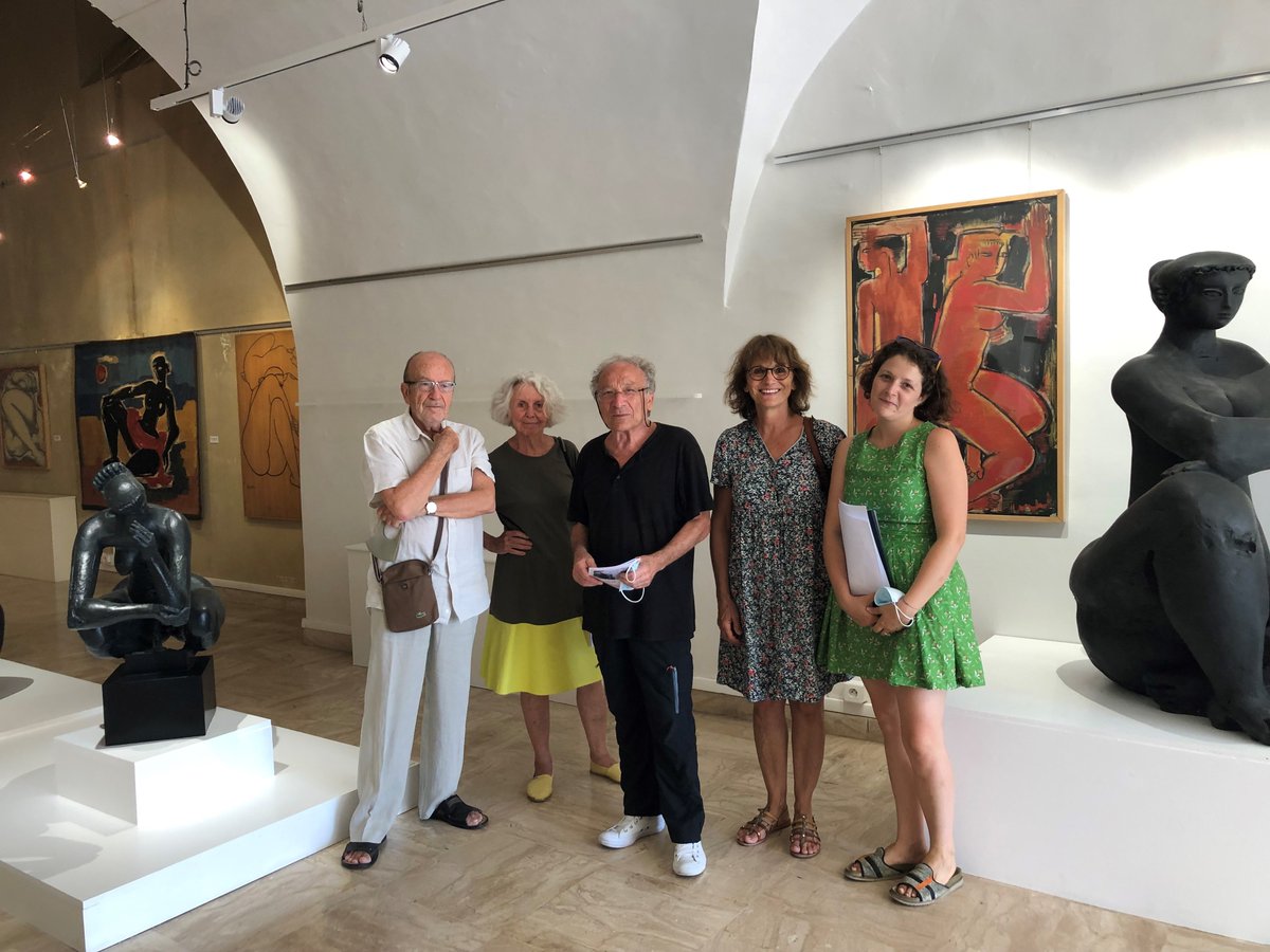 Ernest Pignon-Ernest à l'exposition  "La Face Intime de Volti". Jusqu'au 19 sept. Citadelle de Villefranche S/M. lundi-vendredi  9h-12h/13h-16h samedi &amp; dimanche sur rdvz.
Visite guidée Tel : 04 93 76 33 27 /musees@villefranche-sur-mer.fr #Myvillefranchesurmer #CotedAzurFrance