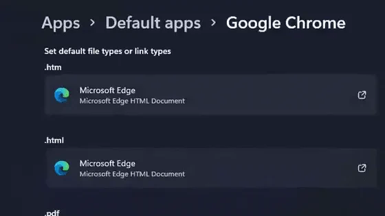 Windows11は規定ブラウザの設定を一括で行えるタイミングが一度しかないらしい・・・