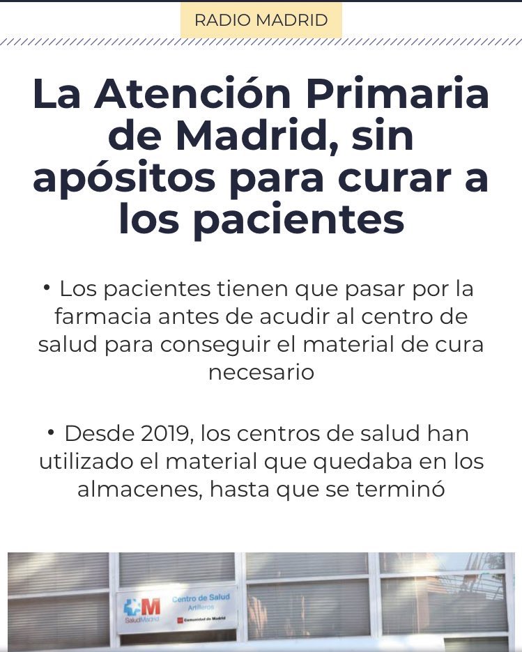 AleJacintoUrang's tweet photo. La degradación de un servicio público como es la sanidad pública como estrategia para fomentar la segregación y la sanidad privada. 

Ayuso gobierna para quien se lo puede pagar. 

Es indecente. https://t.co/CX9ORFHWsu